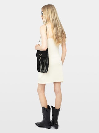 Savana Dress - Short dress with thin straps and wing charms.