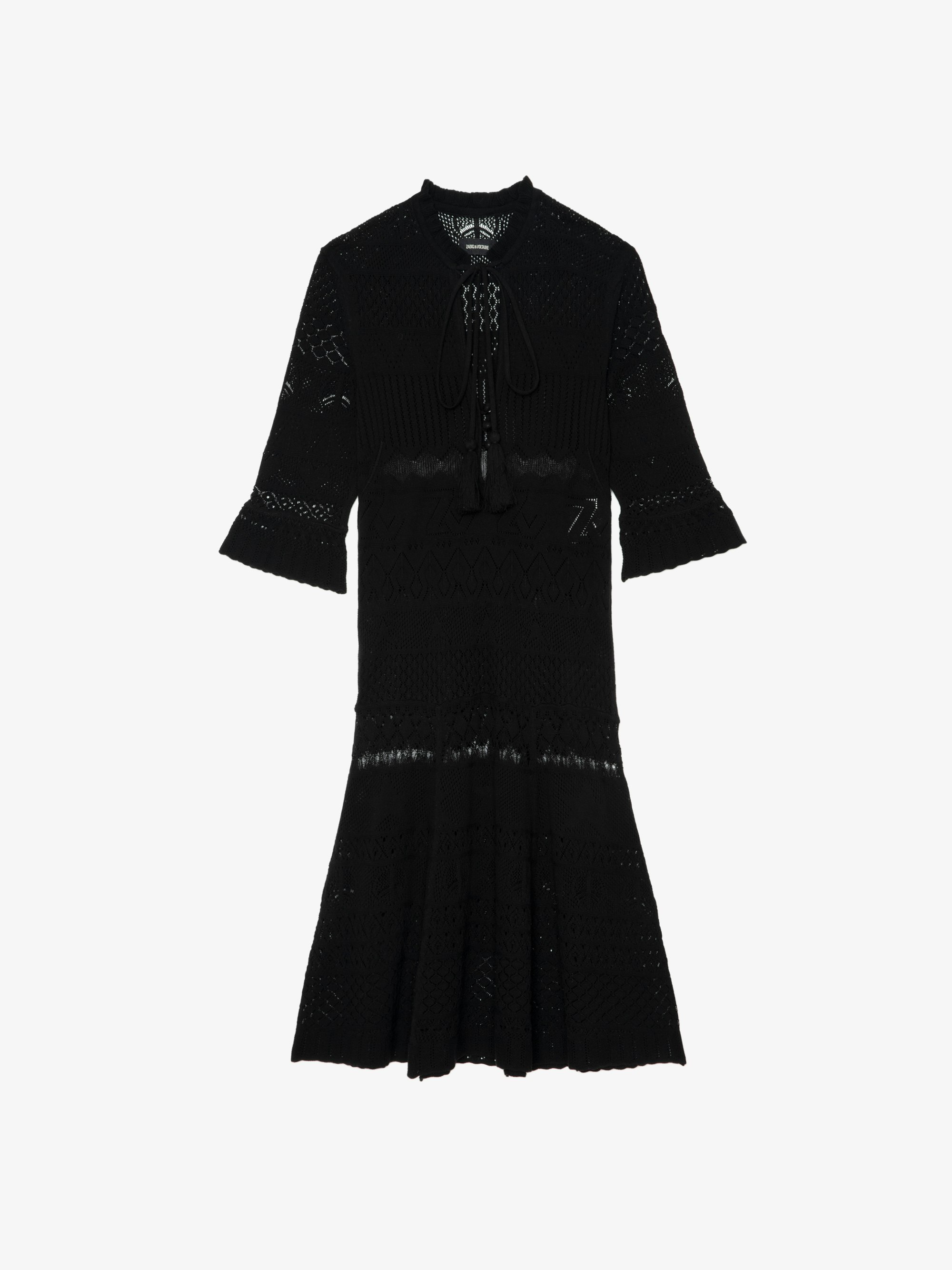 Elegant Short Black Satin Dress | Zadig&Voltaire
