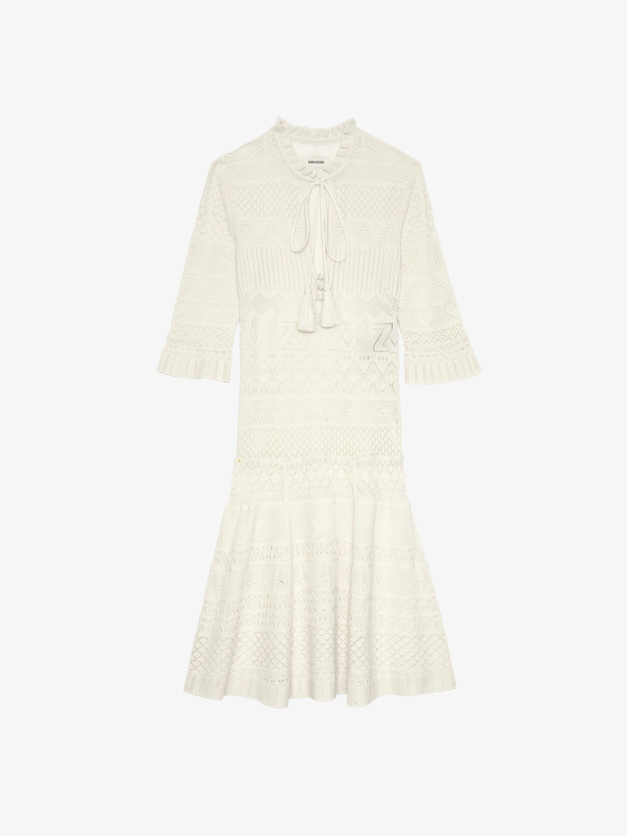 ワンピース ZADIG & VOLTAIRE Woman Dress White WWDR02451 167 Elegant White Satin Short Dress | Zadig&Voltaire