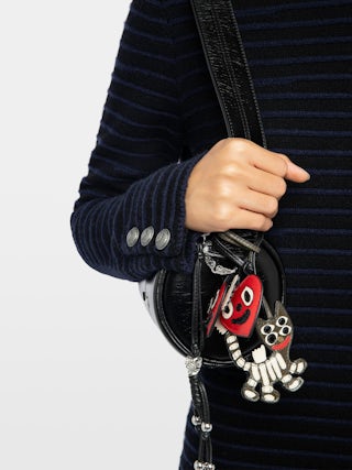 Robe Maltyd - Robe col rond manches longues rayée avec boutons loups.