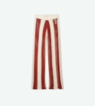Pantalon Pia - Pantalon en crochet rayé.