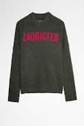 Malta Sweater - Women's Zaddicted khaki merino sweater