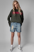 Malta Sweater - Women's Zaddicted khaki merino sweater
