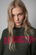 Malta Sweater - Women's Zaddicted khaki merino sweater
