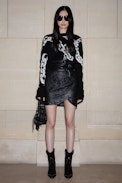 Starry Sweater Cashmere - Women's black cashmere sweater with chain pattern