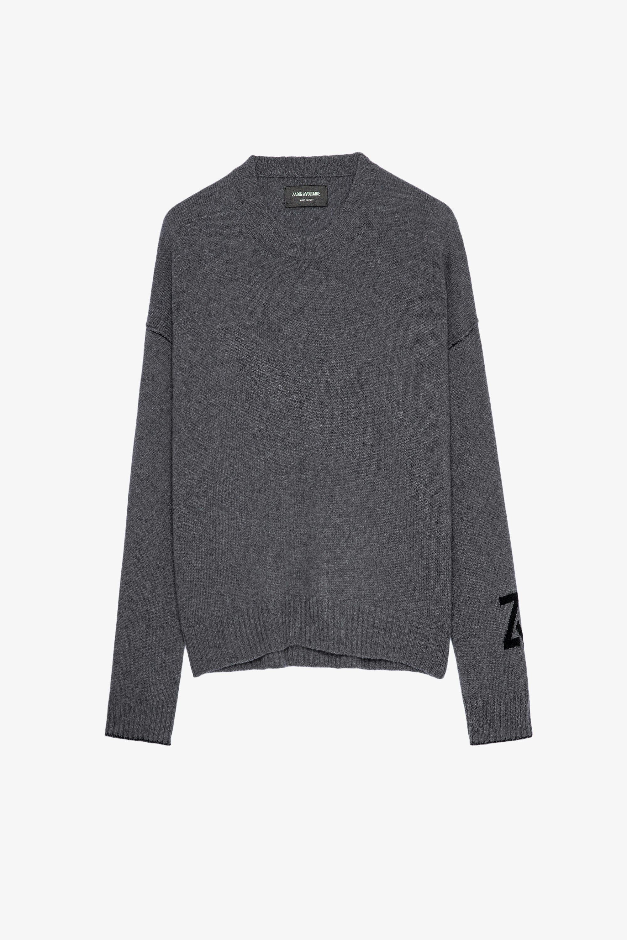 Markus ニット Women’s mottled grey cashmere ZV sweater