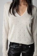 Elya Cashmere Jumper - Women's crystal-embellished cashmere jumper