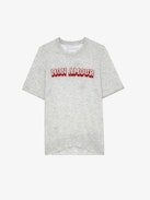 Ida Mon Amour Cashmere Jumper - Women’s beige featherweight cashmere sweater with “Mon amour” slogan.