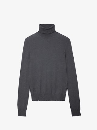 Bobby Jumper 100% Cashmere - Feather-light cashmere jumper with roll neck and long sleeves.