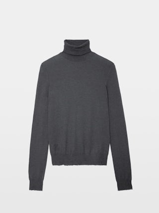 Bobby Jumper 100% Cashmere - Feather-light cashmere jumper with roll neck and long sleeves.