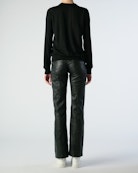 Miss Punk Diamanté Sweater - Women's black wool sweater with diamanté skull on front.