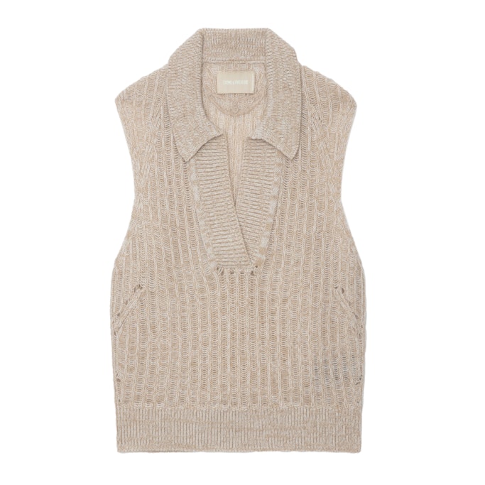 Pull Lunny 100% Laine Merinos Ecru - Taille S - Zadig&Voltaire - Modalova