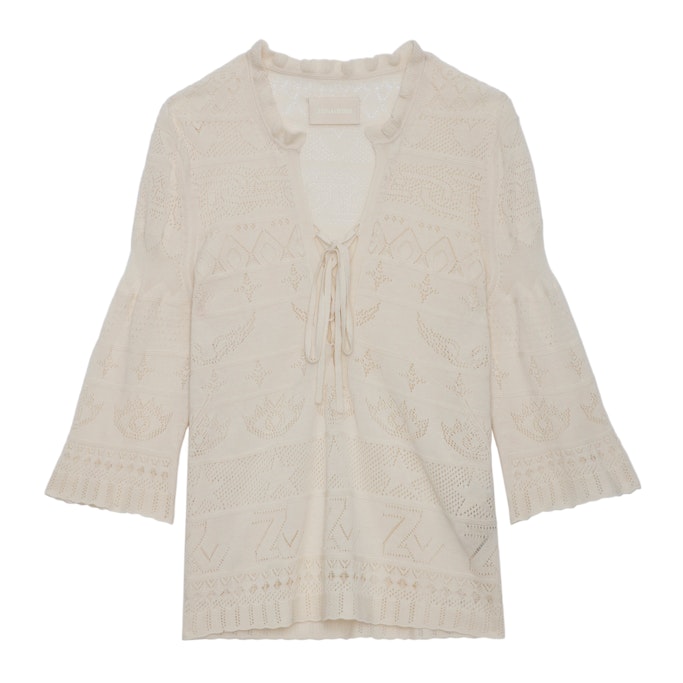 Pull Taho Ecru - Taille XS - Femme - Zadig & Voltaire - Modalova