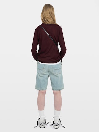 Jumper Rivy 100% Cashmere - Long-sleeved V-neck jumper.