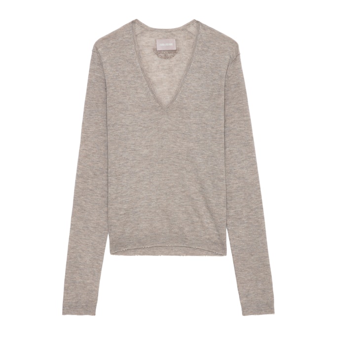 Zadig & Voltaire Rivy Cashmere Jumper In Neutrals