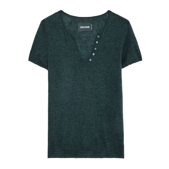 Zadig & Voltaire Celsy Cashmere Jumper In Green