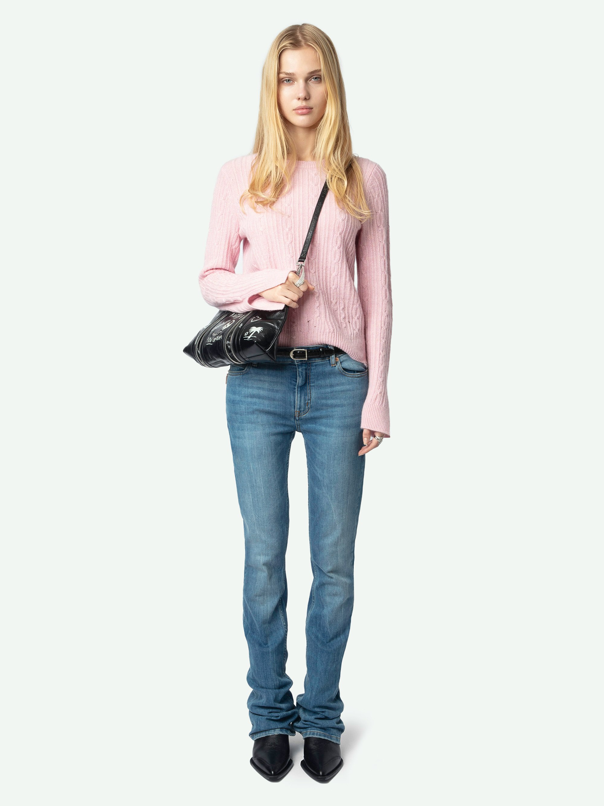 Jonasson Jumper 100% Cashmere sweater pink women Jonasson Jumper 100% Cashmere sweater pink women