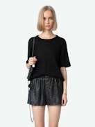 Jersey Ida Cachemira - Jersey negro de 100% cachemira para mujer.