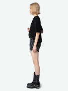 Jersey Ida Cachemira - Jersey negro de 100% cachemira para mujer.