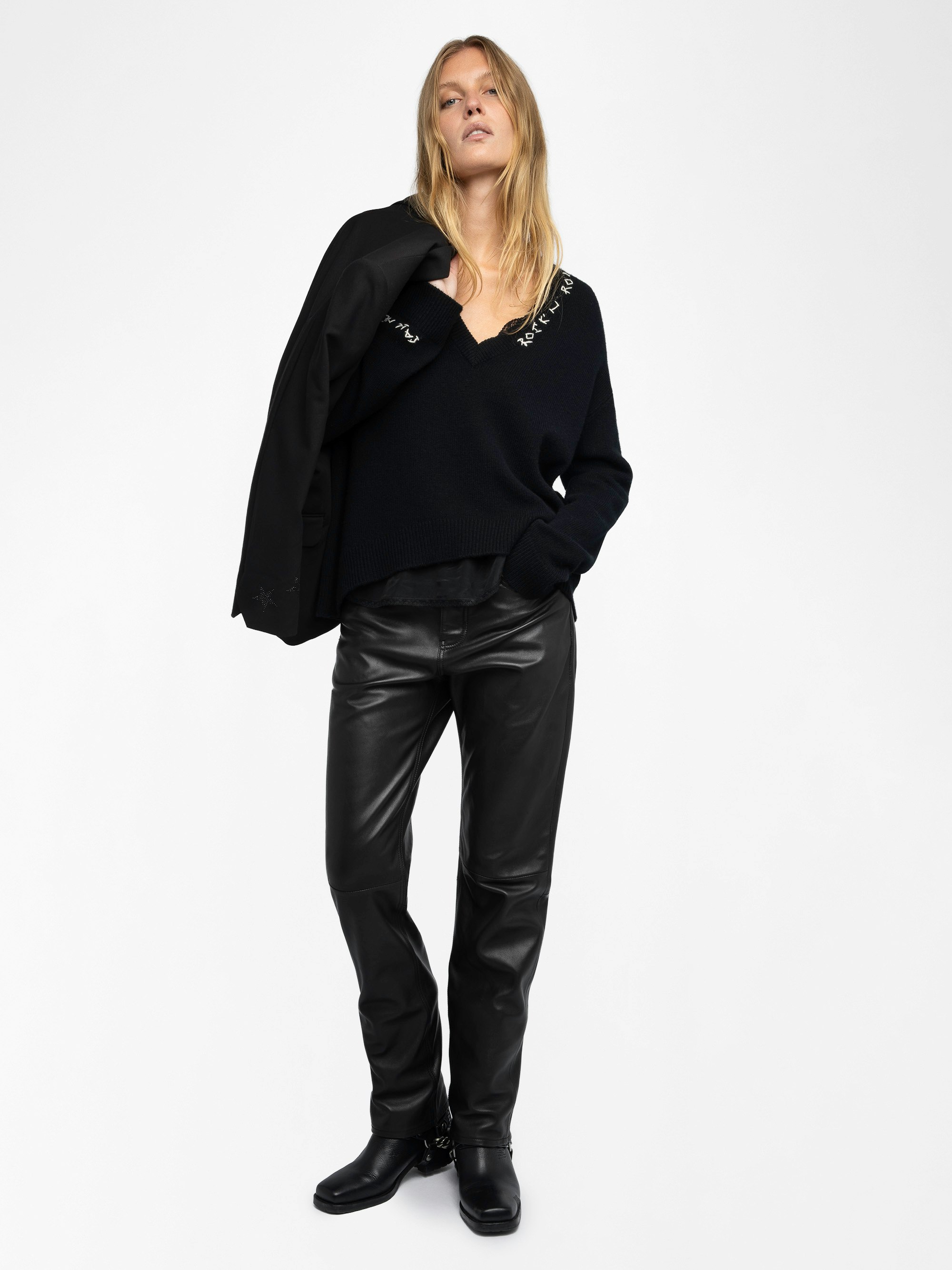 Women's Black Cashmere Miky Sweater | Zadig&Voltaire