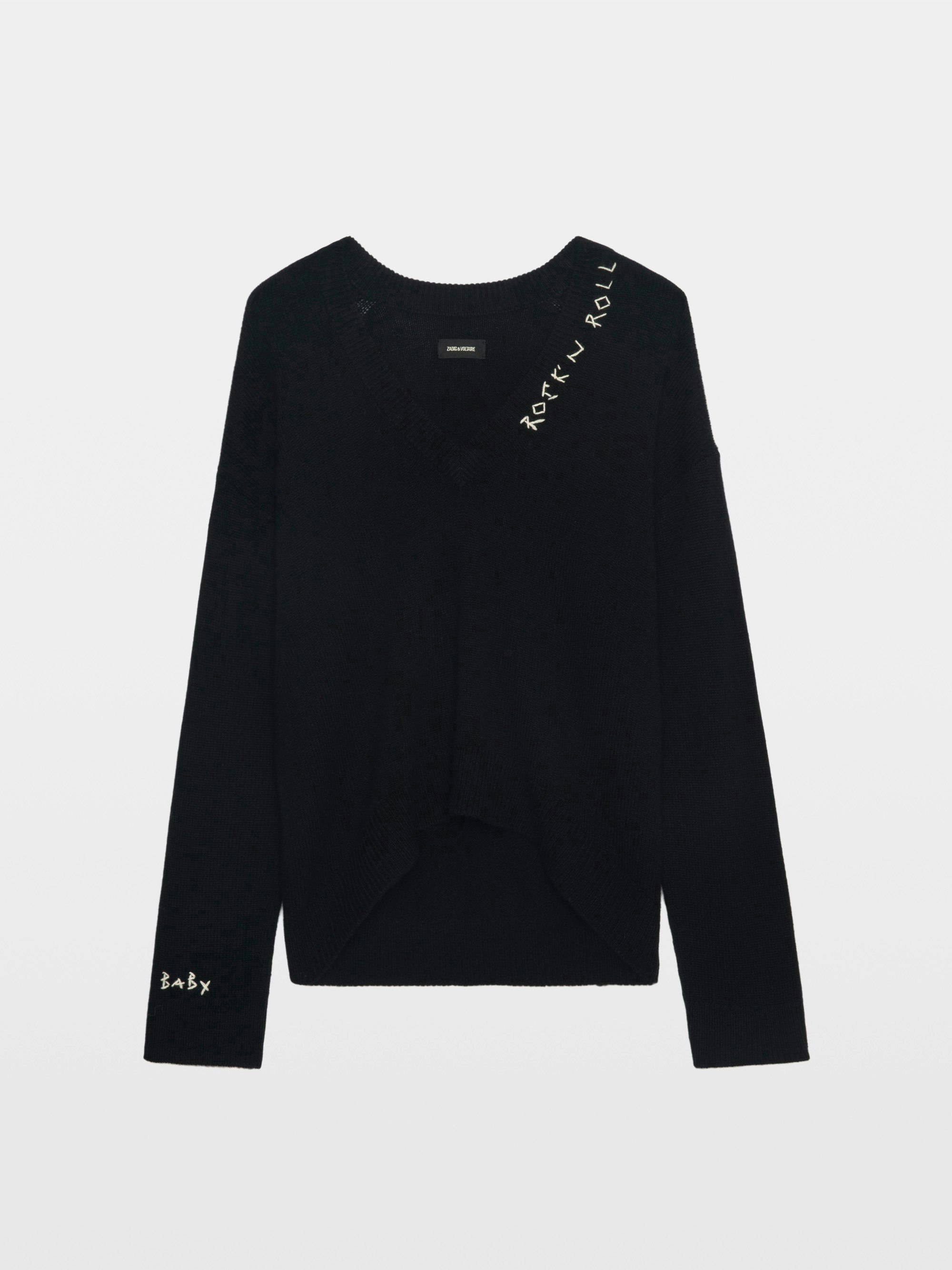 Mikyz Cashmere Sweater in Navy | Zadig&Voltaire