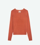 Sayan Sweater - Long-sleeved knit top with wing closure.