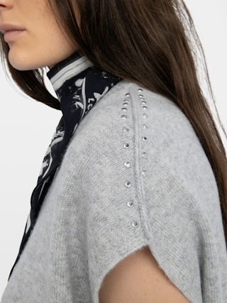 Pull Larcy - Pull col rond sans manches.