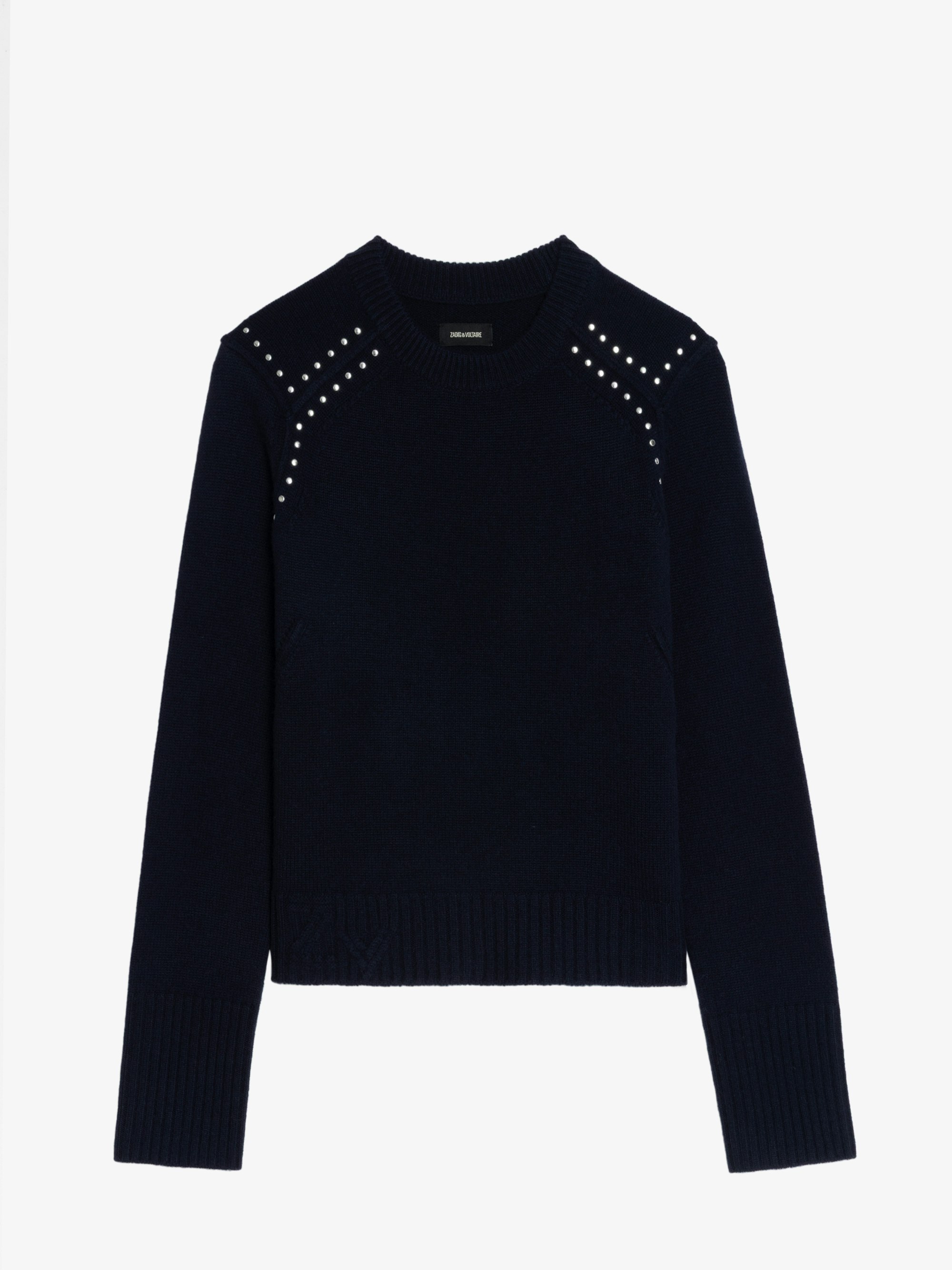 as\"on PONY STRIPE KNIT black 韓国 Black Elliss Chain Knit Jumper | GUESS