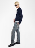 Lucas Jumper - Jumper with button opening and flared sleeves.