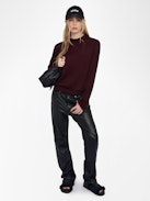 Jumper Ivy 100% Cashmere - Round neck jumper with long sleeves.