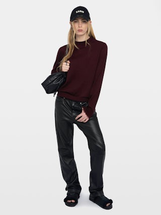 Ivy Cashmere Sweater - Round neck sweater with long sleeves.