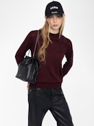 Jumper Ivy 100% Cashmere - Round neck jumper with long sleeves.