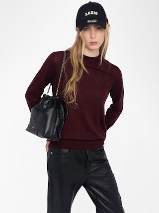 Ivy Cashmere Sweater - Round neck sweater with long sleeves.