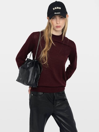 Ivy 100% Cashmere Jumper - Round neck jumper with long sleeves.