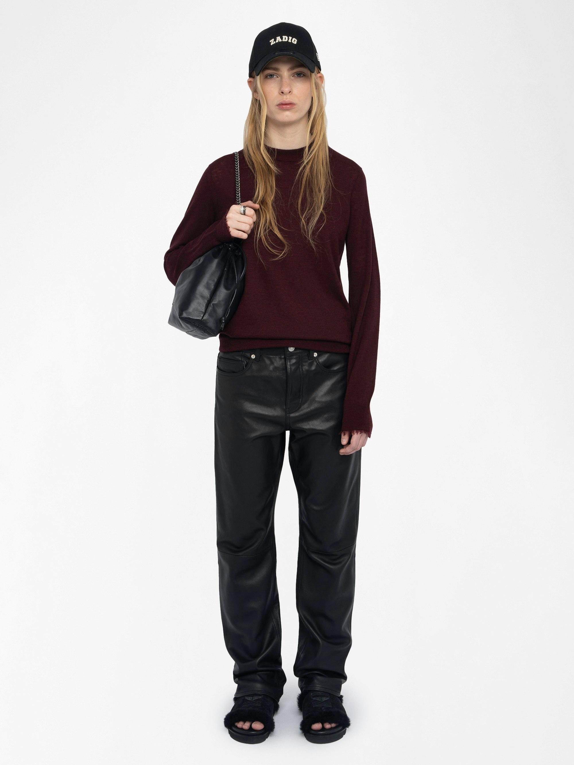 Jumper Ivy 100% Cashmere - Round neck jumper with long sleeves.