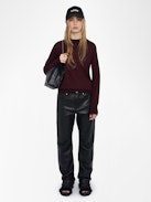 Jumper Ivy 100% Cashmere - Round neck jumper with long sleeves.