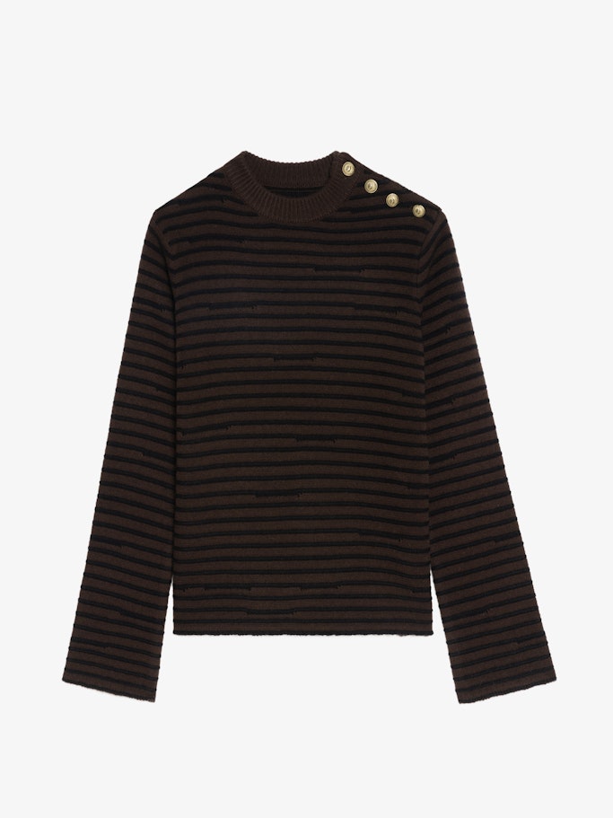 Pull Spiky Dark Chocolate - Taille S - Zadig&Voltaire - Modalova