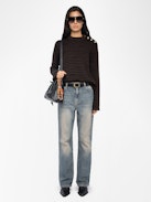 Maglione Spiky - Pull marinaro a righe con bottoni ali.