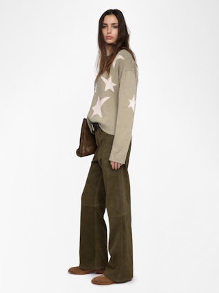 Pull Markuz 100% Cachemire - Pull col rond avec étoile intarsia.