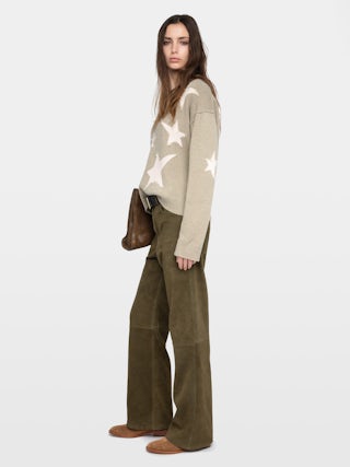 Maglione Markuz 100% Cashmere - Maglione girocollo con stella intarsia.