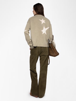 Pull Markuz 100% Cachemire - Pull col rond avec étoile intarsia.