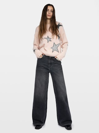 Maglione Markuz 100% Cashmere - Maglione girocollo con stella intarsia.