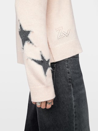 Maglione Markuz 100% Cashmere - Maglione girocollo con stella intarsia.