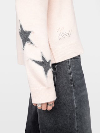 Maglione Markuz 100% Cashmere - Maglione girocollo con stella intarsia.