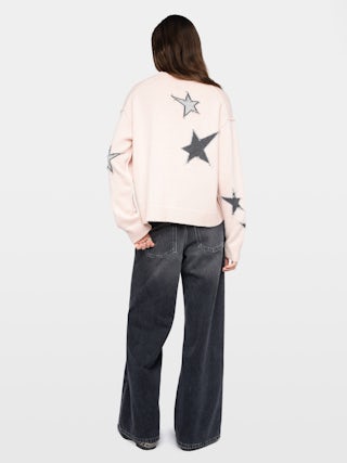 Maglione Markuz 100% Cashmere - Maglione girocollo con stella intarsia.