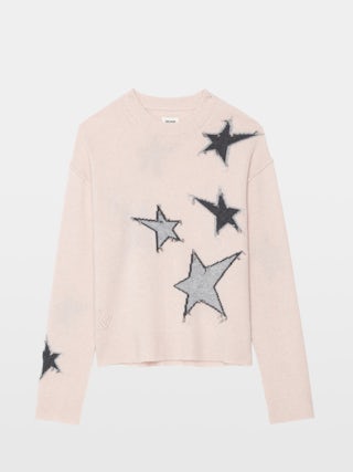 Maglione Markuz 100% Cashmere - Maglione girocollo con stella intarsia.