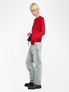 Maglione Kendy - Maglione girocollo con ricamo a cuore sul davanti.