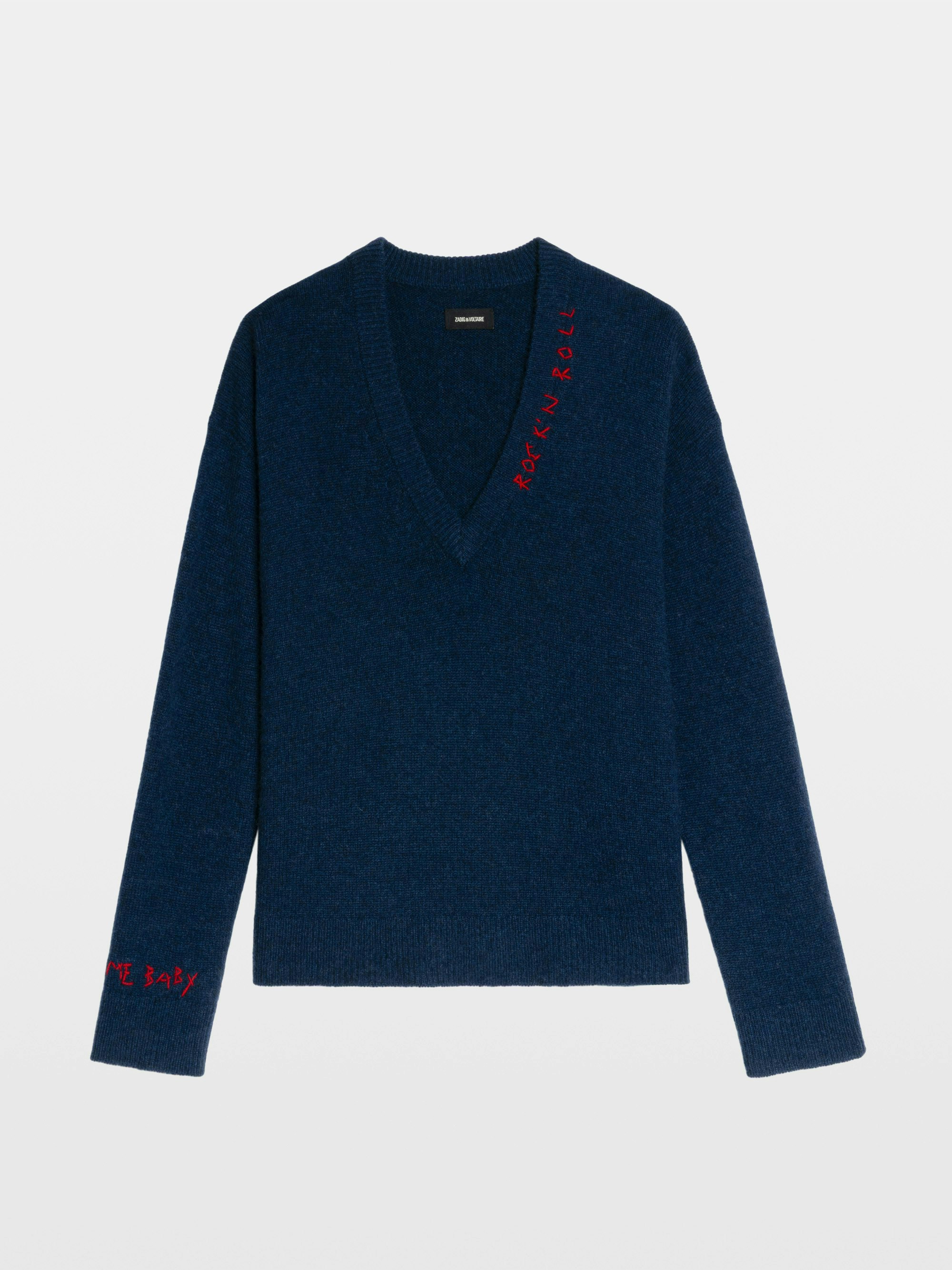 Mikyz Cashmere Sweater in Navy | Zadig&Voltaire