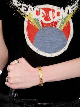 Idal Jumper 100% Cashmere - Short-sleeved jumper with round neckline featuring intarsia and rhinestones.