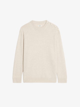 Pull Swyna - Pull oversize avec broderie au bas de corps.